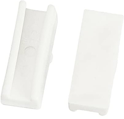 BENECREAT - Coppia di 12 pinze in plastica, punte bianche a becco piatto (25 x 9,5 x 7,5 mm) per la creazione di gioielli in metallo per il cablaggio