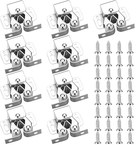 XhjzgcTech 10 cierres de doble rollo para armarios, puertas de armario, puertas de armario, puertas y armarios