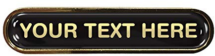 Create Your Own School Bar Badge (Black)