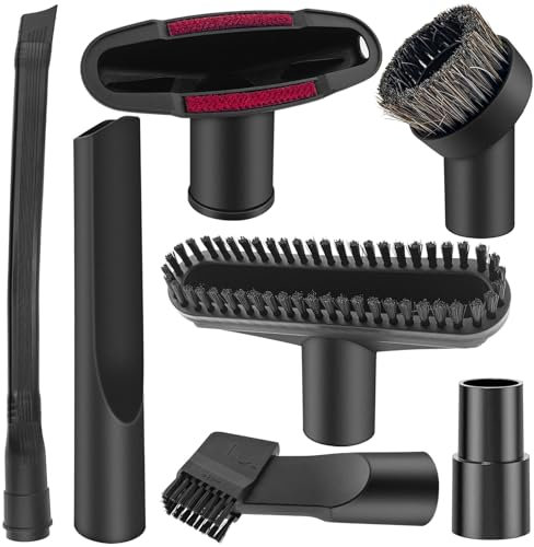 GZqiancang Juego de 7 boquillas para aspiradora, 35 mm/32 mm, accesorios para aspiradora, boquilla flexible para aspiradora para limpieza de ropa de cama, sofás, coches