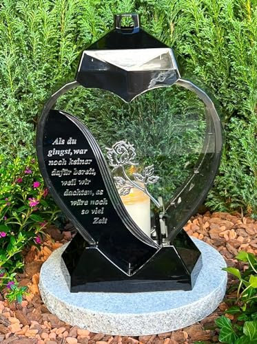 Grablaterne Grablampe 33 cm H. Grabkerze Kerze Grabkerze Grablicht Gartendeko Gartenlampe Laterne Gartenkerze NEU !!