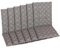 GO-DE Textil Bequeme und attraktive Polsterauflagen für Mittellehner-Gartenstühle (6er-Set, Blattmotov Taupe, Mittellehner)