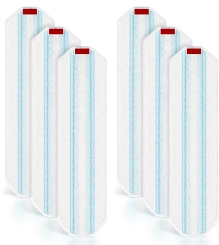 3 ricariche per Vileda / O-Cedar Scopa a piatto H2Pro, mocio durevole per tutti i pavimenti duri, elimina facilmente le macchie ostinate