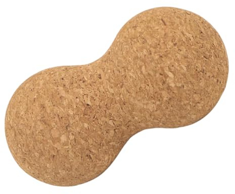 HAMPPLIES Balle de Massage Liège pour Yoga Petite Balle de Massage Double pour Auto-massage Relaxation Musculaire et Récupération Après Entraînement Accessoire Pratique pour Fascias et Gym