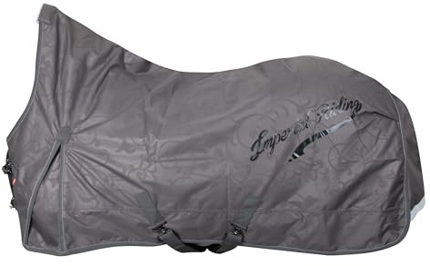 Imperial Riding IRH Super-Dry Couverture d'extérieur 300 g, imperméable et Respirante, Polyester 600D Rembourrage 300 g, Couverture d'hiver Chaude pour Chevaux, Robuste et Facile d'entretien, Tornado