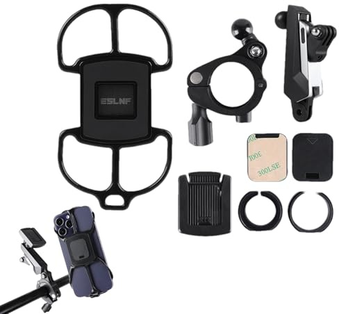 Supporto per smartphone da bicicletta, universale, regolabile, supporto per cellulare, per manubrio, per ciclismo, pendolarismo, navigazione, videochiamate, streaming live