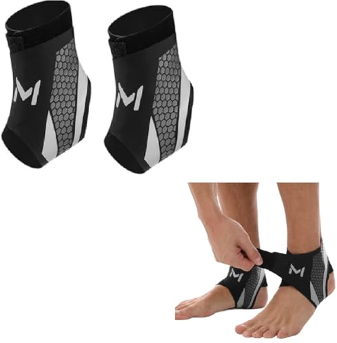 Fascia Sportiva Per Caviglia 1 Paio Doppia Fascia Regolabile A Forma Di U Traspirante Elastica Adatta Per Corsa Calcio Sport Fitness Supporto Per L Articolazione Della Caviglia (Grigio nerastro)