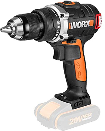 WORX WX175 Trapano Avvitatore Brushless (Solo Corpo Macchina), 20V MAX, Power Share 20 V