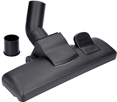 Kenekos - Staubsaugerdüse 35/32 mm, Universal Bodendüse mit Rollen, Fadenheber und Rosshaarbürste, Bodenblech Aluminium, kompatibel mit Staubsauger Miele, AEG, Siemens, Bosch, Kärcher etc.