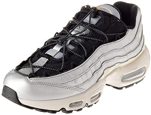 NIKE Damen Air Max 95 Sneaker, METALLIC Silver/Alabaster, 39 EU