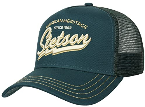 Stetson Since 1865 Trucker Cap Snapback Stoffcap Herren Sommer Winter Petrol One Size