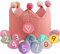 LIANRISES Corona Compleanno Coroncina Compleanno Corona Compleanno Bambina Cappellini Festa Compleanno Insegne Di Compleanno Cappello Di Festa Numeri 0-9