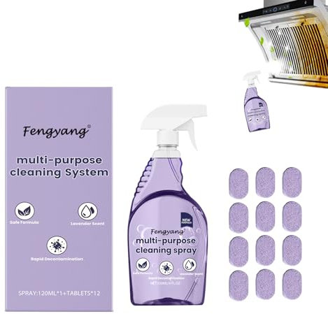 Fengyang® Sistema Di Pulizia Multiuso, Detergente Spray Per La Pulizia, Spray Detergente Con Pulizia Concentrata, Per La Pulizia Di Piani Di Cottura E Utensili Da Cucina