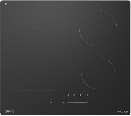 COVERCOOK Induction Hob, 59cm Electric Cooktop, Built-in Hot Plates with Bridge Zone, 7000W, 240V, Matte Glass, Scratch-resistant, Pause and Keep Warm Function