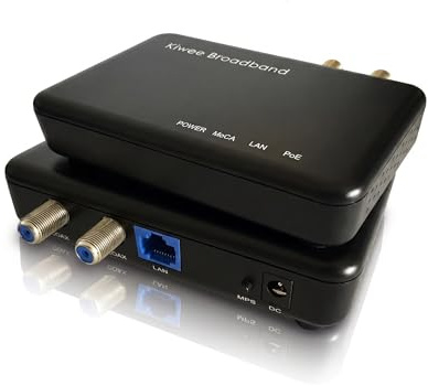 Kit de Adaptador Moca 2.5 con Puerto Ethernet 2,5G y PoE+ 30W para Ethernet sobre Coaxial – Ideal para Puntos de Acceso Wi-Fi 6E/7, Cámaras IP y más – Modelo KB-M3-03