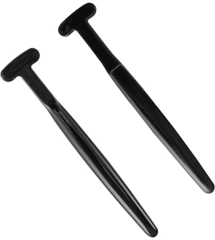 Ipetboom Spazzola per la Lingua in Carbone di Bambù 2 Pezzi, Raschietto per la Pulizia Orale Ergonomico Nero, Strumento per Rimuovere Detriti e Migliorare L’Alito Fresco