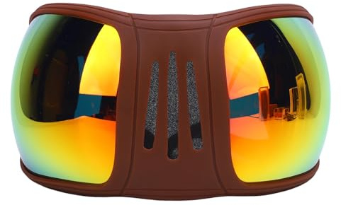 Sxhlseller Lunettes Coupe-vent pour Cheval, Lunettes de Sport élégantes pour L'équitation, Protection contre la Poussière et le Sable, UV400, de Soleil pour Activités de Plein Air (rouge)