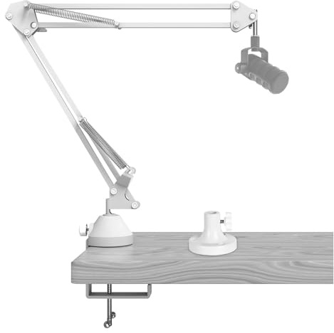 mic arm parts, Microphone Arm, Compatible For Rode PodMic, NT-USB, NT1-A, NT1 Mic With Tabletop Flange Mount, Suspension Stand,for singing