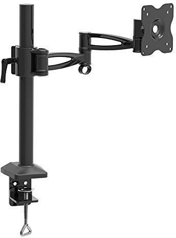 Barkan Soporte PC Monitor para Pantallas de 13-34 Pulgadas, Brazo Monitor de Escritorio para Pantalla Plana/Curva, Peso máximo 8Kg, Altura Ajustable, para Mesa hasta VESA 100x100