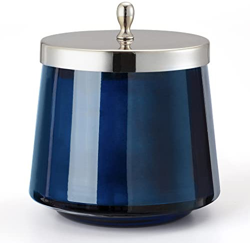 La Jolíe Muse Vela aromatica - Vela perfumada de eucalipto y Higo, Tarro de Cristal Ovalado, Regalos para casa, 65-75 Horas, 350g