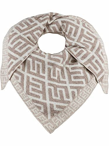Zwillingsherz Dreieckstuch Stola Schal mit Kaschmir und Wolle für Damen Mädchen Jungen Kinder - Hochwertiges Cashmere Halstuch im Labyrinth Muster Motiv - Damenschal für Sommer Herbst Winter