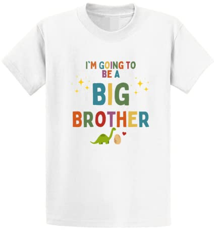 Second Ave Baby/Children's Cute I'm Going to Be A Big Brother Pregnancy Announcement White T Shirt Top