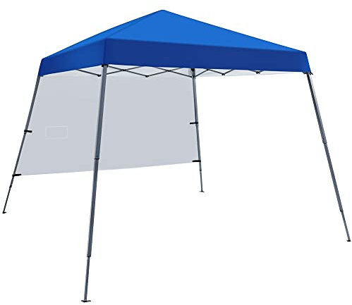 Yaheetech Tonnelle de Jardin avec Paroi Latérale 3 x 3 m Tente Barnum Pavillon Pliant Imperméable Protection UV 50+ avec Sacs de Sable et Transport pour Camping Fêtes Festivals Voyages Bleu
