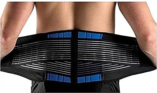 KINGCOO Ceinture en Néoprène Deluxe Ceinture Soutien Lombaire Dorsal Inférieur Double Ajustement pour Homme et Femme (S)