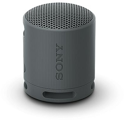 Sony Altavoz Bluetooth SRS-XB100, Ligero, Compacto, Altavoz Resistente al Agua y al Polvo IP67, hasta 16 h de batería, Correa Adaptable, Negro (Reacondicionado)