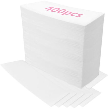 Beauty7 Vliesstreifen für Warmwachs und Zuckerpaste Vlies Streifen 400 Stück für Wachs Gesicht Körper Haar Entfernung Epilieren Wachsstreifen Wax Waxing 7cm*20cm