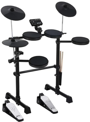 Elektriskt Trumset 8 Delar Elektroniskt Trumset För Vuxen Nybörjare Med 144 Ljud Hi-Hat-pedaler Och USB MIDI-anslutning