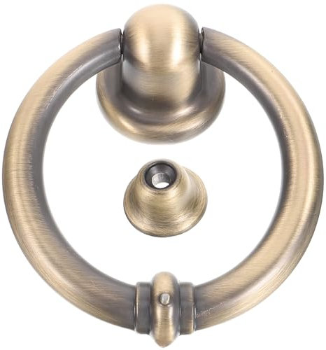 HOMSFOU Aldaba De Seguridad Para Puerta Exterior De y Resistente Para Decoración De Puertas Antiguas Herrajes De Aldabas Clásicas Hogar