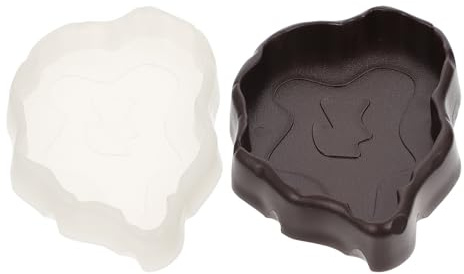 Toyvian Ciotole per Rettili 2 Pezzi Porta Cibo e Abbeveratoio, Contenitori D’Acqua Rotondi Antiribaltamento per Tartarughe e Lucertole, Accessori per Terrario Piccoli Rettili, Colori