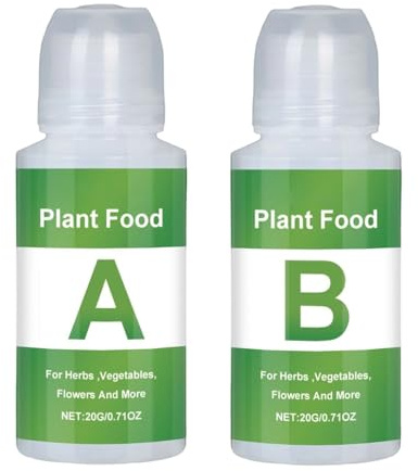 Fertilizante Hidropónico - 0,79 20 G X2, Alimento Para Plantas | Nutrientes Hidropónicos | Fertilizante Líquido, Solución Vegetal A Y B Para Hortalizas, Flores, Plantas De Interior