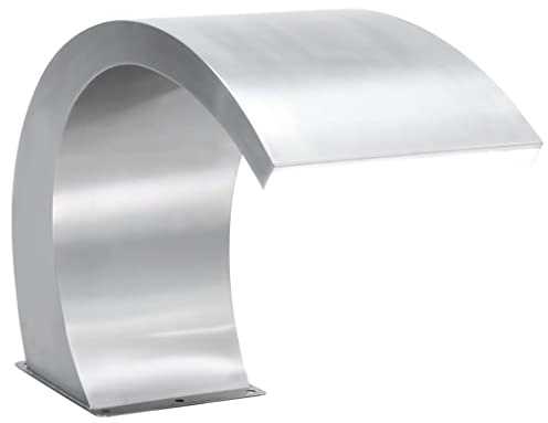 Generico Fontana per Piscina con LED in Acciaio Inox 30x60x45 cm,Fontane e cascate Ornamentali
