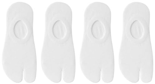 FIYIGO Chaussettes Invisibles Tabi pour Femmes, Coton Low Cut Orteil Fendu | Chaussettes à Orteils Séparés, Coupe Basse, pour Chaussures Plates, Mocassins, Baskets, Sandales