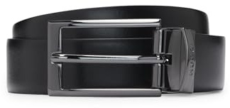 HUGO Herren Elvio-U Gürtel, per pack Schwarz (Black 002),100