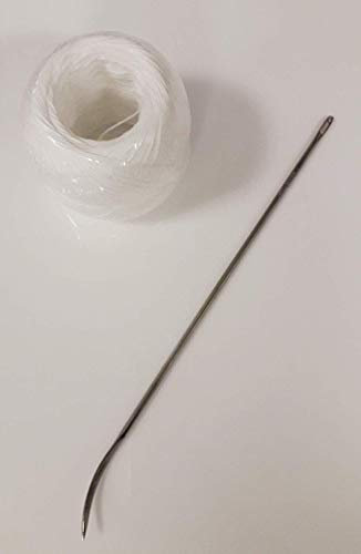 Générique Aiguille à brider INOX Courbe 25 cm avec pelote Ficelle 100 grs