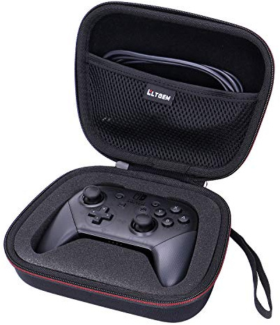LTGEM Case Compatible with Xbox Core/PlayStation DualSense™/PowerA/GameSir G7 SE/Xbox Microsoft Elite Series 2 Core Gaming Controller, Hard Travel Carrying Storage Bag - Black(Case Only)