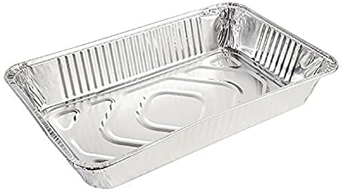 Fiesta Recyclable Foil Food Disposable Containers (5 Pack) - Takeaway, Meal Prep Containers Trays CP512