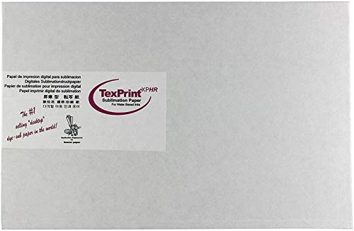 TexPrint XP HR - Papel de transferencia por sublimación de 5 x 9.25 pulgadas, paquete de 110 hojas