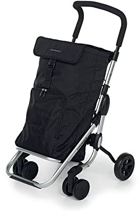 Foppapedretti Help - Carro de la Compra, Color Negro