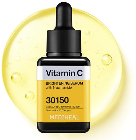 Mediheal Vitamin C Aufhellendes Serum Für Einen Ebenmäßigen Teint, Ein Strahlendes Hautbild Und Strahlende Haut. Mit Vitamin C, Niacinamid Und Hyaluronsäure (40 Ml, 1 Packung)