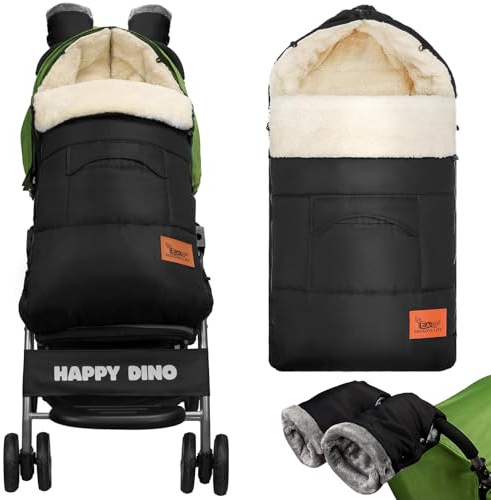 EAQ Cosytoes Footmuff with Handmuff Baby Footmuff Fleece Lined Cosytoes Warm Washable Universal Pushchair Footmuff