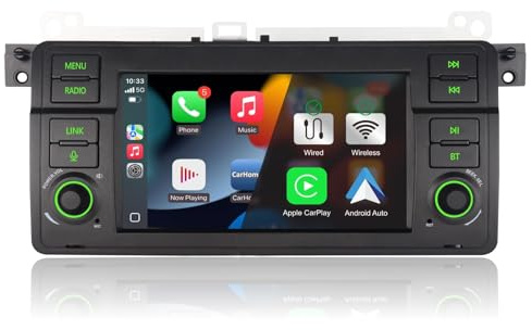 Car Radio for BMW E46 3 Series 1999-2005 Carplay Android Auto Bluetooth