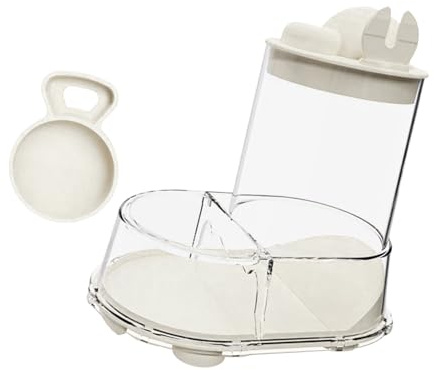 BUBEFSKD Sistemi Alimentazione per Criceti Meccanismo Rilascio Automatico del Cibo Dispenser Vaschette Alimenti Trasparenti Piccoli Animali Monitoraggio Alimentatore Roditori