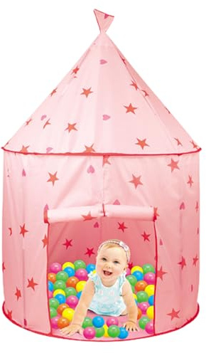Tienda de campaña sensorial para niños – Carpas interiores con patrón de estrellas, casa de juegos relajante, carpas para niños divertidas, piscina sensorial de bolas- para niños, para jugar, dormir