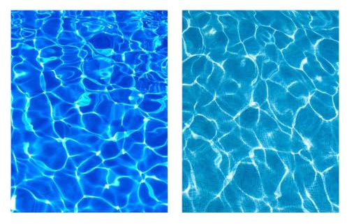 Eowppue Fiume Presepe - 5 Fogli di Carta Effetto Acqua Blu, 29.5x21 cm, per Decorazioni Fai-da-Te, scenari e Modelli, Adesivi autoadesivi con Effetto Acqua ondulata