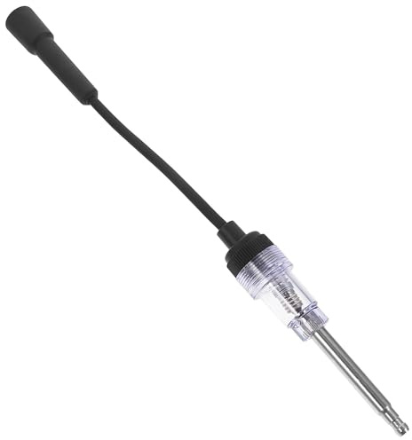 RUNROTOO Probador de Bujías para Coche Medidor de Espacio y Bolígrafo de Prueba, Herramienta de Diagnóstico Automotriz para Sistema de Encendido, Comprobador de Enchufes Profesional