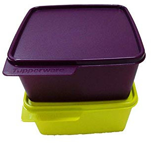 Tupperware Tupin Keep Tab - Set di contenitori in plastica (1,2 l, qualsiasi colore) - 2 pezzi